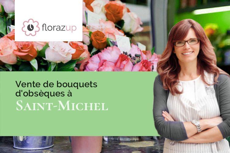 compositions de fleurs pour un deuil à Saint-Michel (Gers/32300)