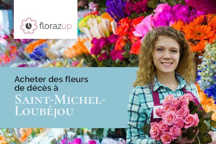 gerbes de fleurs pour des obsèques à Saint-Michel-Loubéjou (Lot/46130)