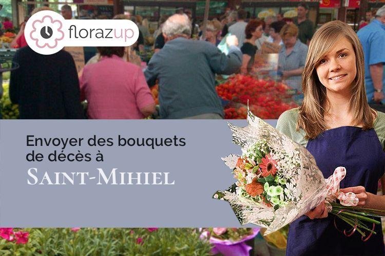 créations florales pour des funérailles à Saint-Mihiel (Meuse/55300)