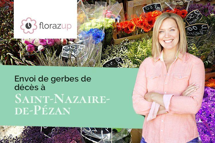 bouquets de fleurs pour un enterrement à Saint-Nazaire-de-Pézan (Hérault/34400)