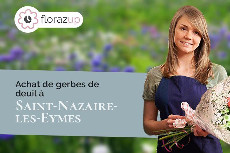 coeur de fleurs pour un enterrement à Saint-Nazaire-les-Eymes (Isère/38330)
