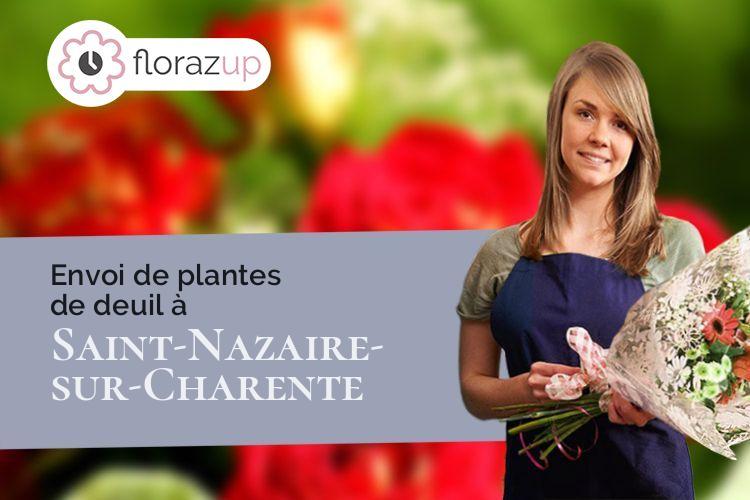fleurs deuil pour des obsèques à Saint-Nazaire-sur-Charente (Charente-Maritime/17780)