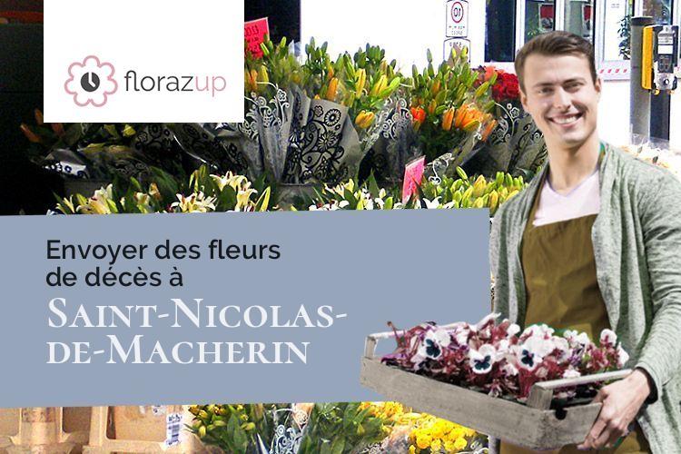 compositions de fleurs pour des funérailles à Saint-Nicolas-de-Macherin (Isère/38500)