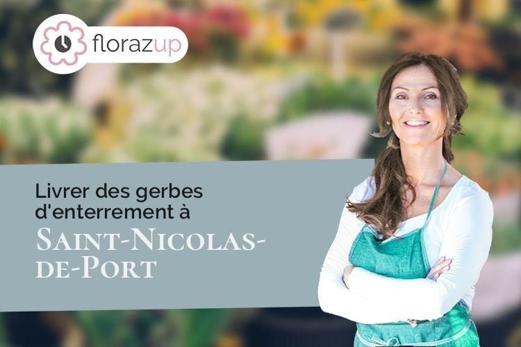 créations florales pour des funérailles à Saint-Nicolas-de-Port (Meurthe-et-Moselle/54210)