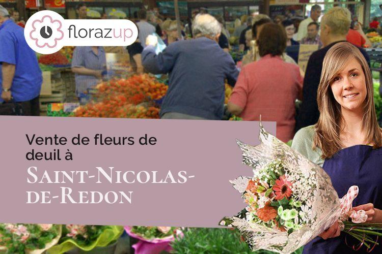 couronnes florales pour des funérailles à Saint-Nicolas-de-Redon (Loire-Atlantique/44460)