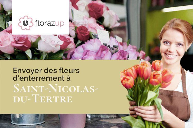 créations de fleurs pour un enterrement à Saint-Nicolas-du-Tertre (Morbihan/56910)