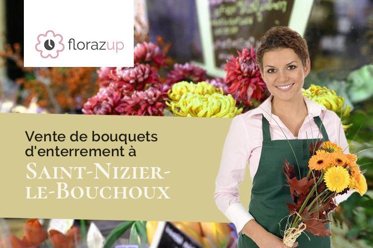 bouquets de fleurs pour une crémation à Saint-Nizier-le-Bouchoux (Ain/01560)