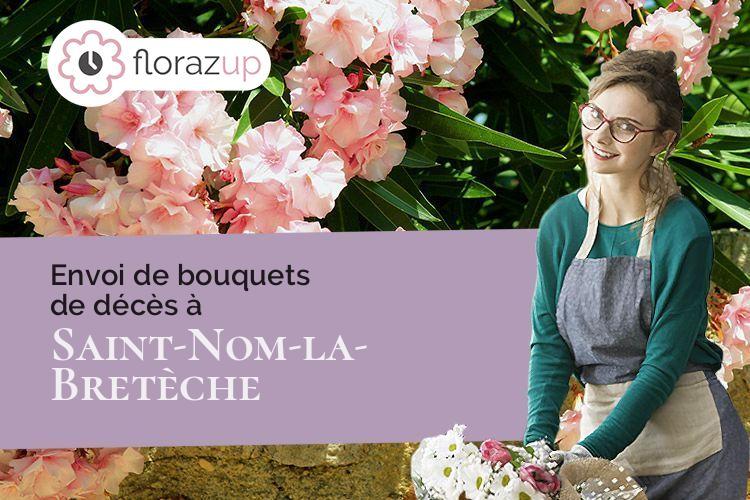 gerbes de fleurs pour des funérailles à Saint-Nom-la-Bretèche (Yvelines/78860)
