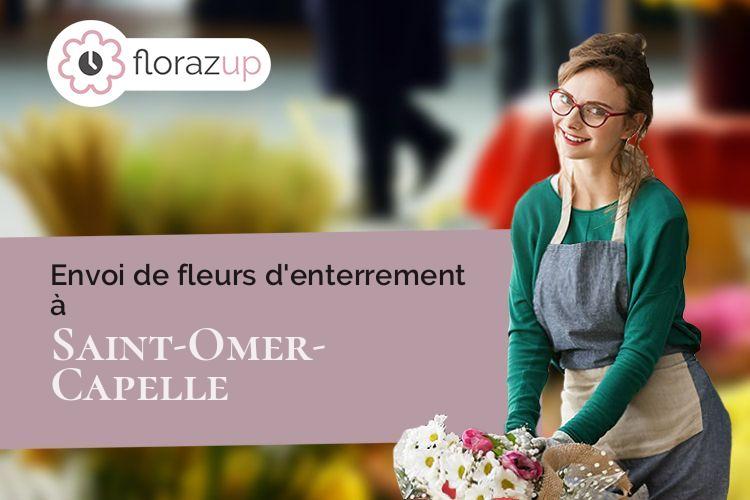coupes de fleurs pour des funérailles à Saint-Omer-Capelle (Pas-de-Calais/62162)