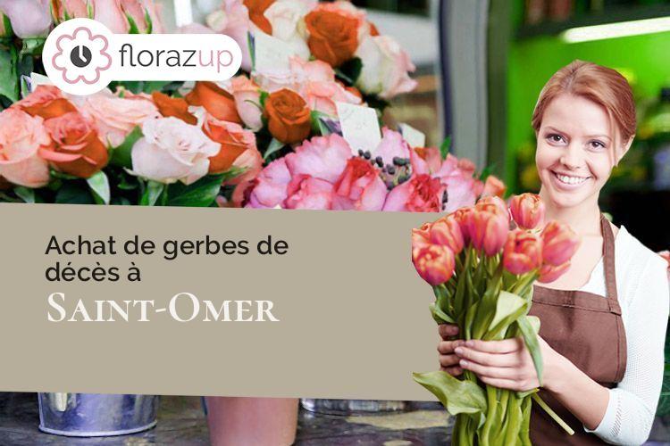couronnes florales pour un décès à Saint-Omer (Pas-de-Calais/62500)