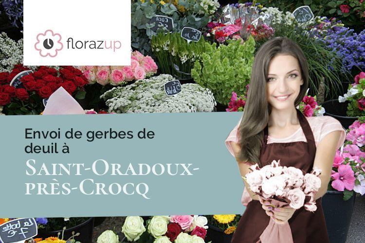créations florales pour un enterrement à Saint-Oradoux-près-Crocq (Creuse/23260)