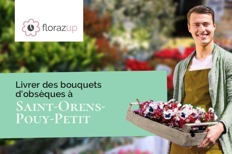 créations florales pour un deuil à Saint-Orens-Pouy-Petit (Gers/32100)