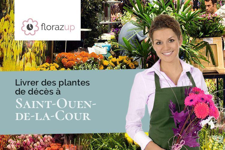 couronnes florales pour un décès à Saint-Ouen-de-la-Cour (Orne/61130)