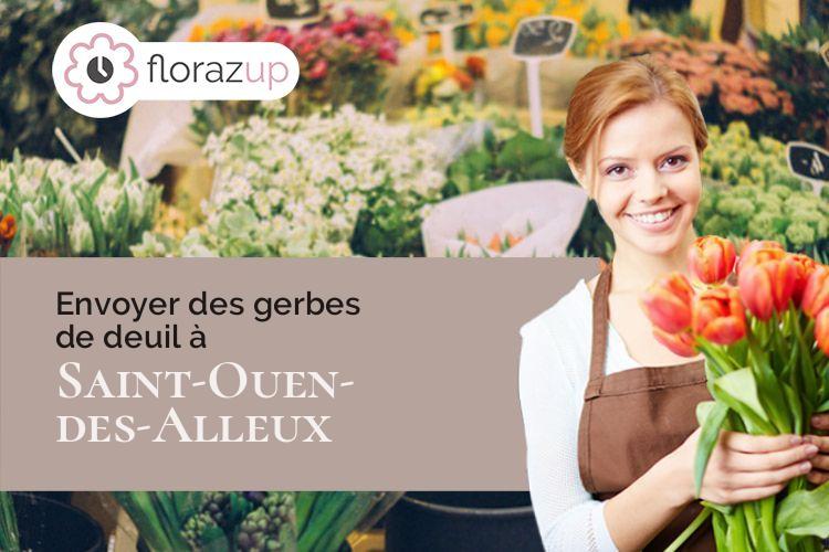 coupes de fleurs pour des funérailles à Saint-Ouen-des-Alleux (Ille-et-Vilaine/35140)