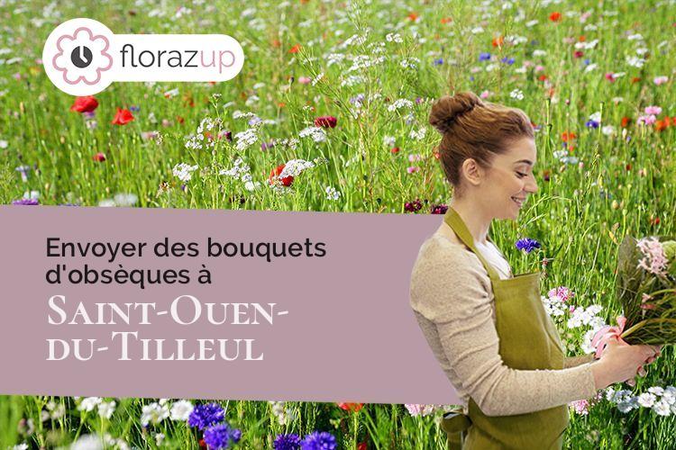créations de fleurs pour un deuil à Saint-Ouen-du-Tilleul (Eure/27670)