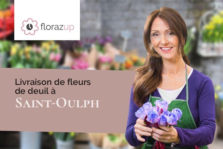 compositions de fleurs pour un enterrement à Saint-Oulph (Aube/10170)