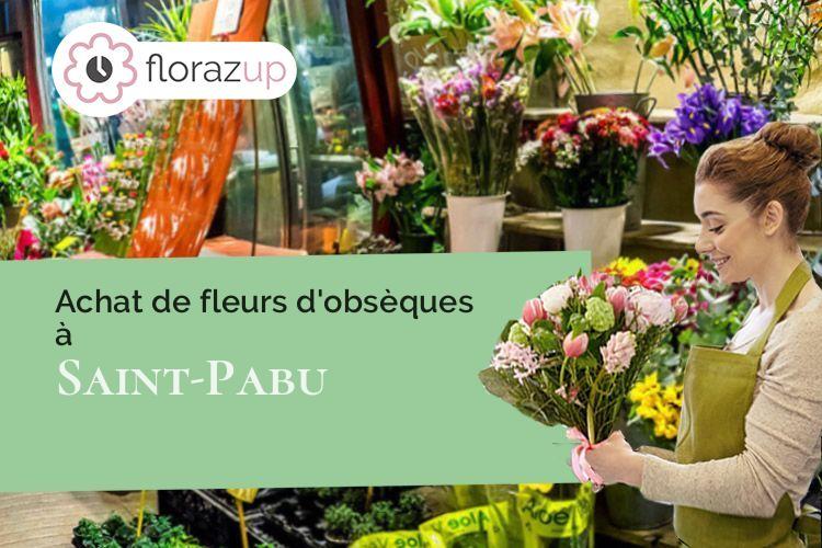 créations florales pour des obsèques à Saint-Pabu (Finistère/29830)