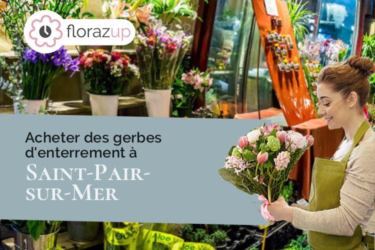 créations de fleurs pour un décès à Saint-Pair-sur-Mer (Manche/50380)