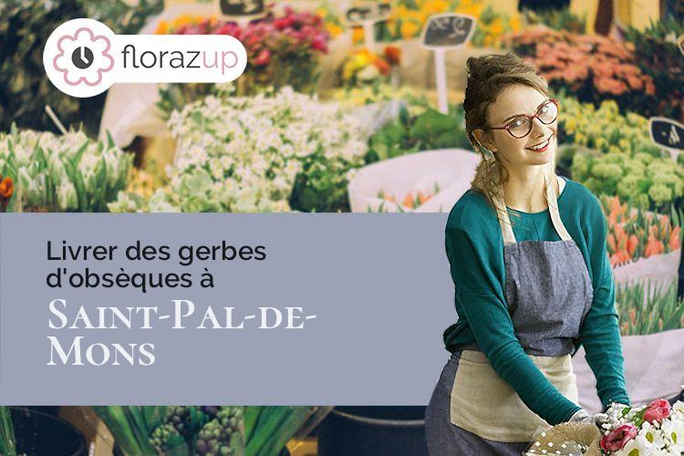 couronnes florales pour une crémation à Saint-Pal-de-Mons (Haute-Loire/43620)