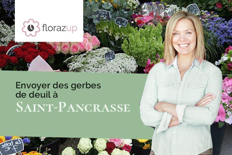 fleurs deuil pour un enterrement à Saint-Pancrasse (Isère/38660)