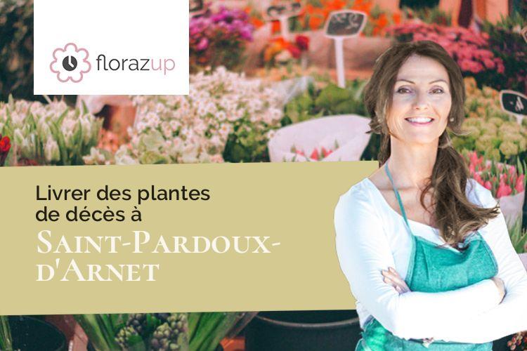 bouquets de fleurs pour des obsèques à Saint-Pardoux-d'Arnet (Creuse/23260)
