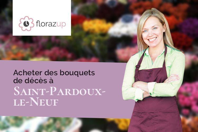 compositions de fleurs pour une crémation à Saint-Pardoux-le-Neuf (Creuse/23200)