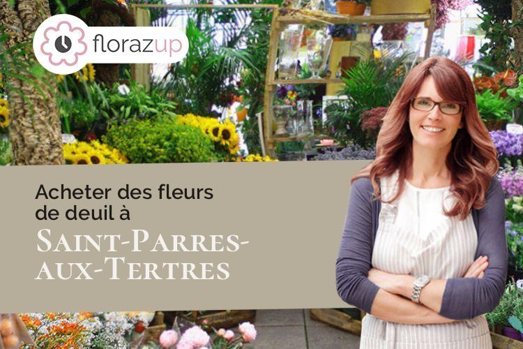 fleurs deuil pour des obsèques à Saint-Parres-aux-Tertres (Aube/10410)