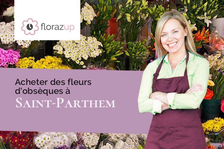 gerbes de fleurs pour une crémation à Saint-Parthem (Aveyron/12300)