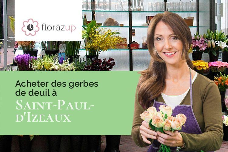 créations florales pour un enterrement à Saint-Paul-d'Izeaux (Isère/38140)