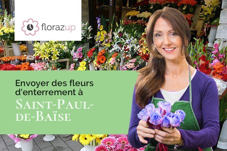 compositions de fleurs pour un décès à Saint-Paul-de-Baïse (Gers/32190)