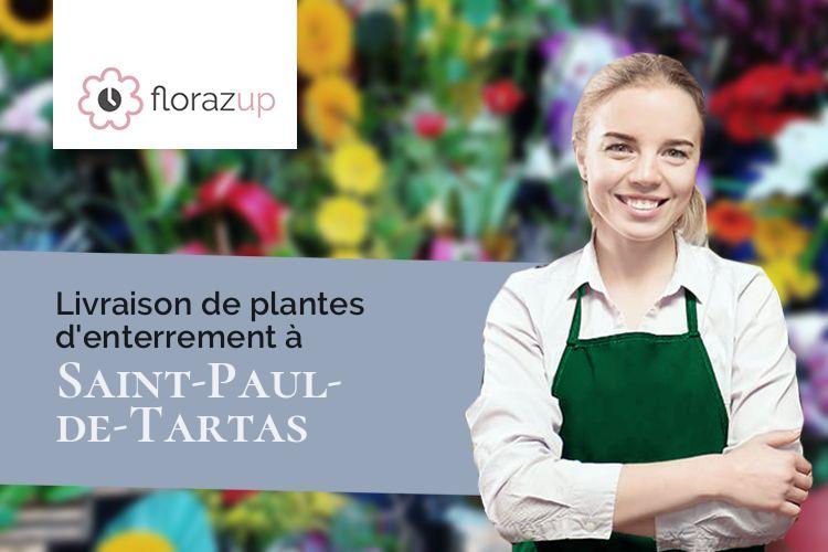 compositions de fleurs pour un enterrement à Saint-Paul-de-Tartas (Haute-Loire/43420)