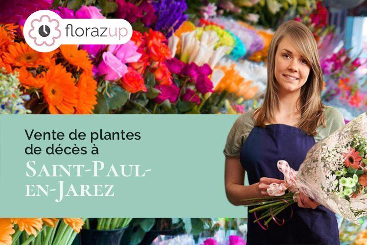 compositions florales pour un décès à Saint-Paul-en-Jarez (Loire/42740)