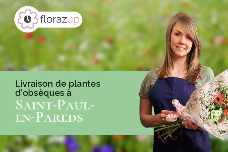 couronnes de fleurs pour un décès à Saint-Paul-en-Pareds (Vendée/85500)