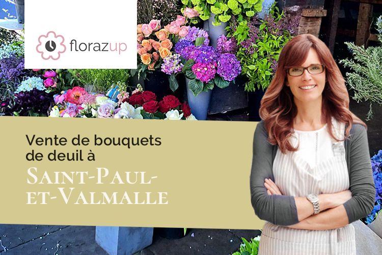 couronnes florales pour un enterrement à Saint-Paul-et-Valmalle (Hérault/34570)