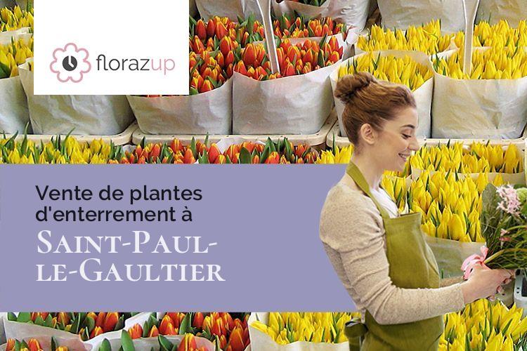 bouquets de fleurs pour des obsèques à Saint-Paul-le-Gaultier (Sarthe/72590)