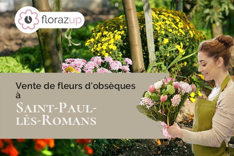 coupes de fleurs pour un enterrement à Saint-Paul-lès-Romans (Drôme/26750)