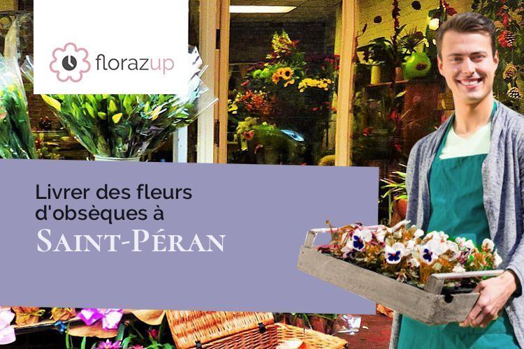 coeurs de fleurs pour un enterrement à Saint-Péran (Ille-et-Vilaine/35380)