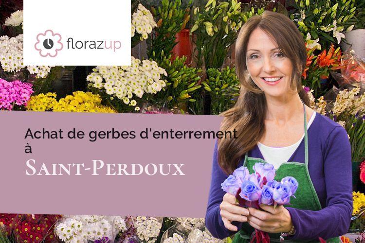 fleurs deuil pour un décès à Saint-Perdoux (Dordogne/24560)