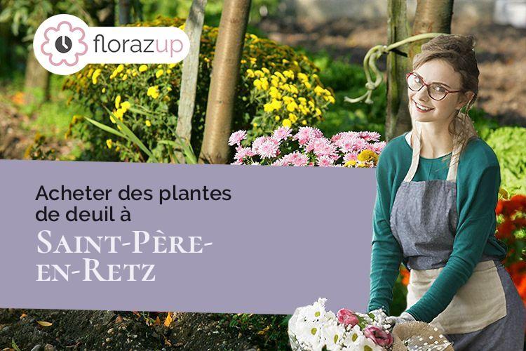 coeur de fleurs pour un deuil à Saint-Père-en-Retz (Loire-Atlantique/44320)