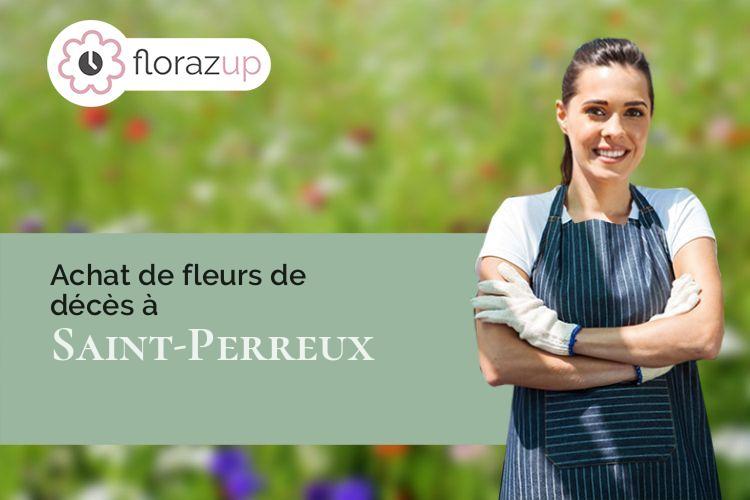 créations de fleurs pour un décès à Saint-Perreux (Morbihan/56350)