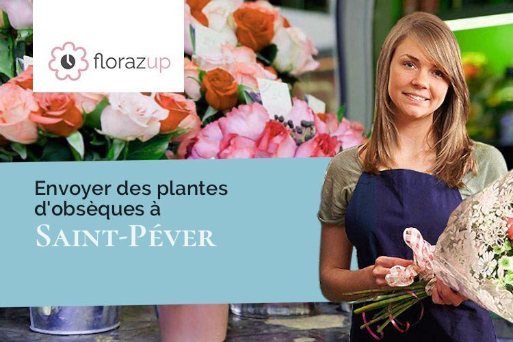 coeurs de fleurs pour un deuil à Saint-Péver (Côtes-d'Armor/22720)
