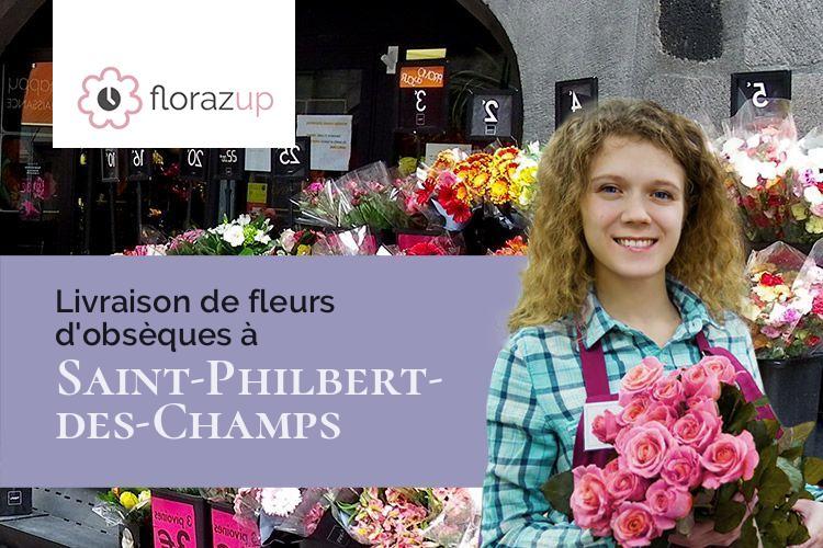 créations florales pour un décès à Saint-Philbert-des-Champs (Calvados/14130)