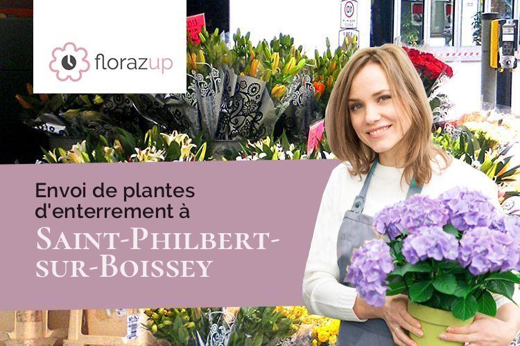coupes de fleurs pour des obsèques à Saint-Philbert-sur-Boissey (Eure/27520)