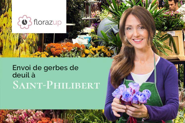 couronnes florales pour un deuil à Saint-Philibert (Côte-d'Or/21220)