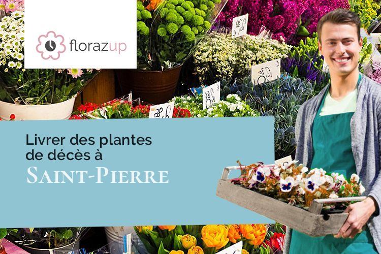 fleurs deuil pour un enterrement à Saint-Pierre (Cantal/15350)