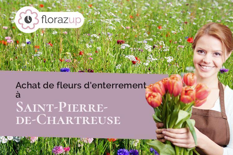 compositions florales pour un deuil à Saint-Pierre-de-Chartreuse (Isère/38380)