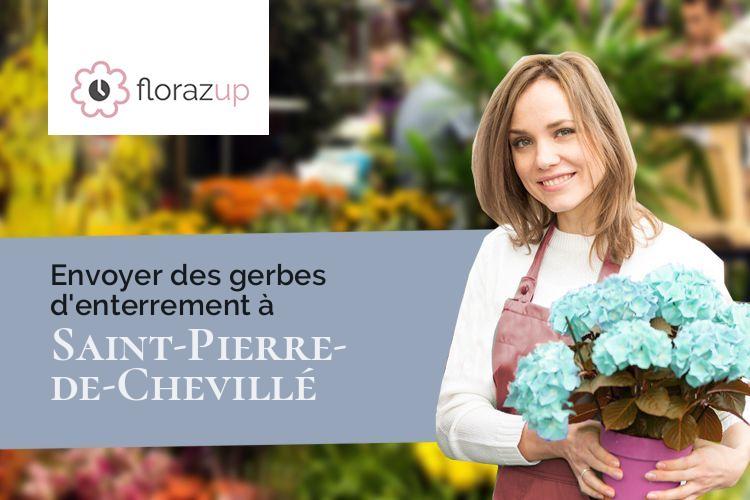créations florales pour des obsèques à Saint-Pierre-de-Chevillé (Sarthe/72500)
