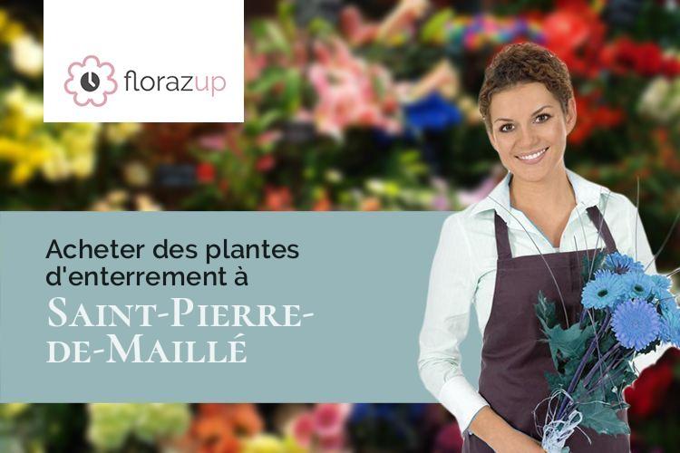 compositions florales pour un décès à Saint-Pierre-de-Maillé (Vienne/86260)
