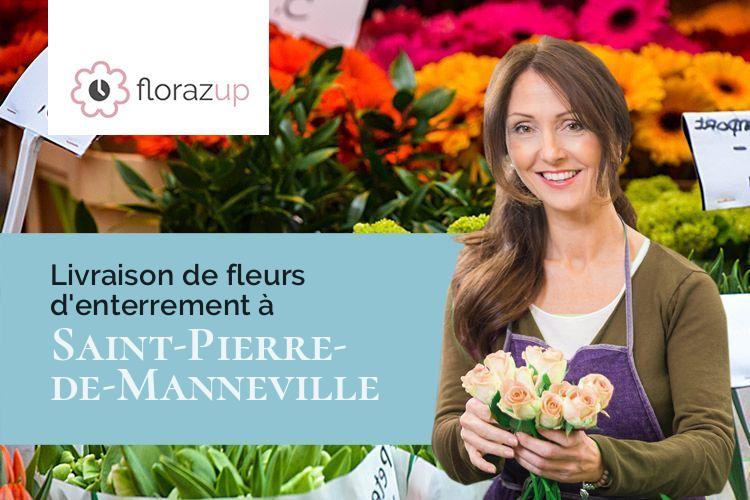 coeurs de fleurs pour des obsèques à Saint-Pierre-de-Manneville (Seine-Maritime/76113)