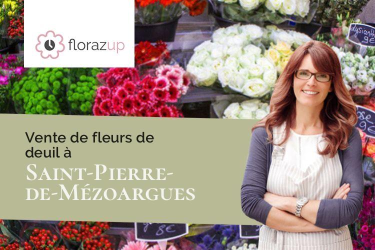 gerbes de fleurs pour un deuil à Saint-Pierre-de-Mézoargues (Bouches-du-Rhône/13150)